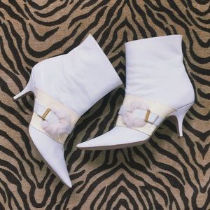 Bruno Magli White Booties